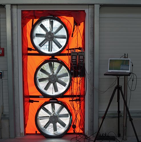 Blower-Door-Messung Messtechnik